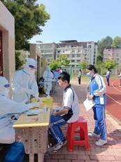 有序快速采核酸，筑牢疫情“防控墻”——邵陽縣塘渡口中學(xué)疫情防控工作紀(jì)實