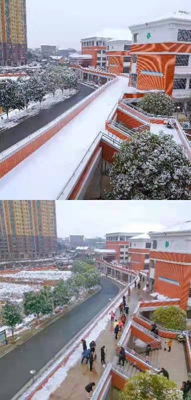 寒風送瑞雪掃雪暖人心