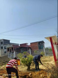 擁抱春天，播種綠色 新寧縣白沙鎮(zhèn)中間小學(xué)開展植樹節(jié)運(yùn)動(dòng)