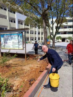 擁抱春天，播種綠色 新寧縣白沙鎮(zhèn)中間小學(xué)開展植樹節(jié)運(yùn)動(dòng)