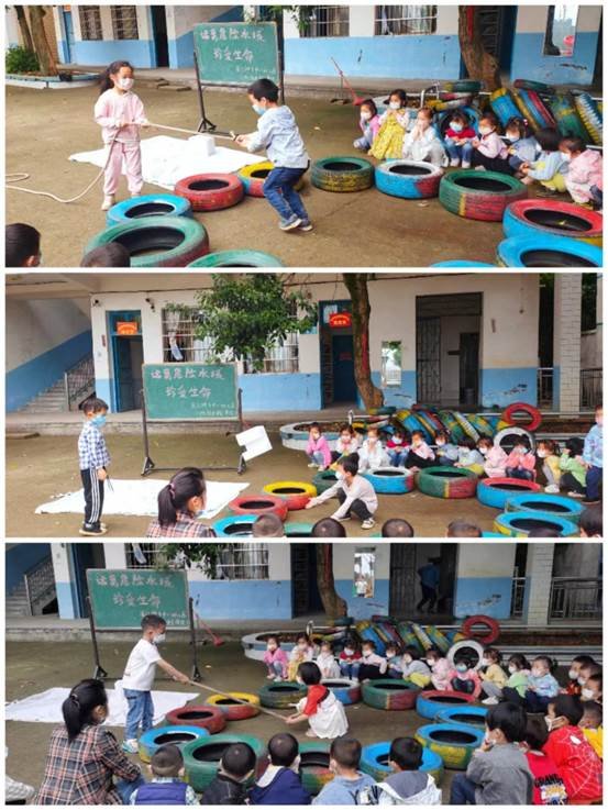 新寧縣清江橋鄉(xiāng)中間幼兒園開展防溺水安全演練