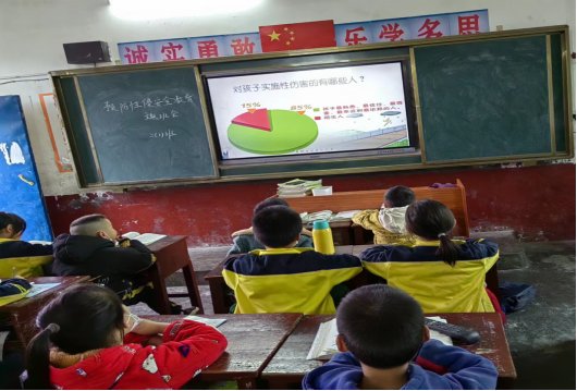 洞口縣花古街道正龍小學(xué)開展“防性侵害”主題安全教育運動