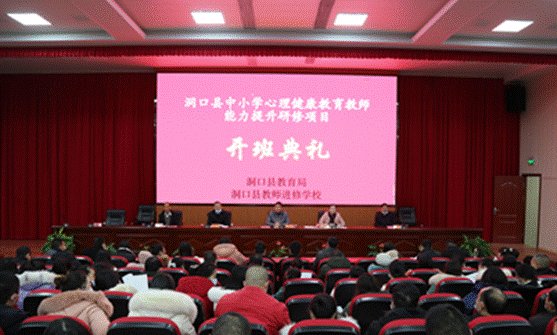 以心育心，樹心樹形——洞口縣中小學(xué)生理健康教育教師能力提拔培訓(xùn)班