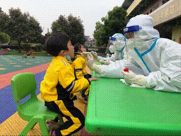 “疫”心為你，檢測護航——白倉鎮(zhèn)中間幼兒園核酸檢測紀實
