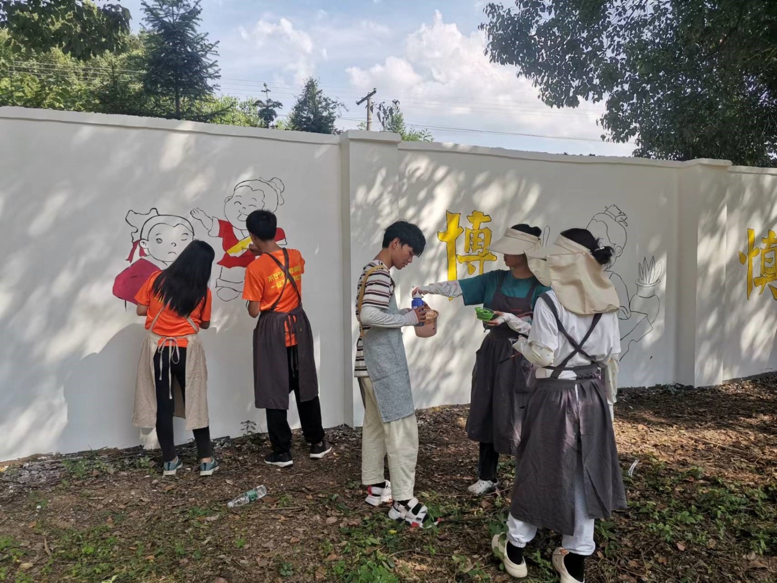 洞口縣茶場學校：精彩文化墻扮靚鄉(xiāng)村校園